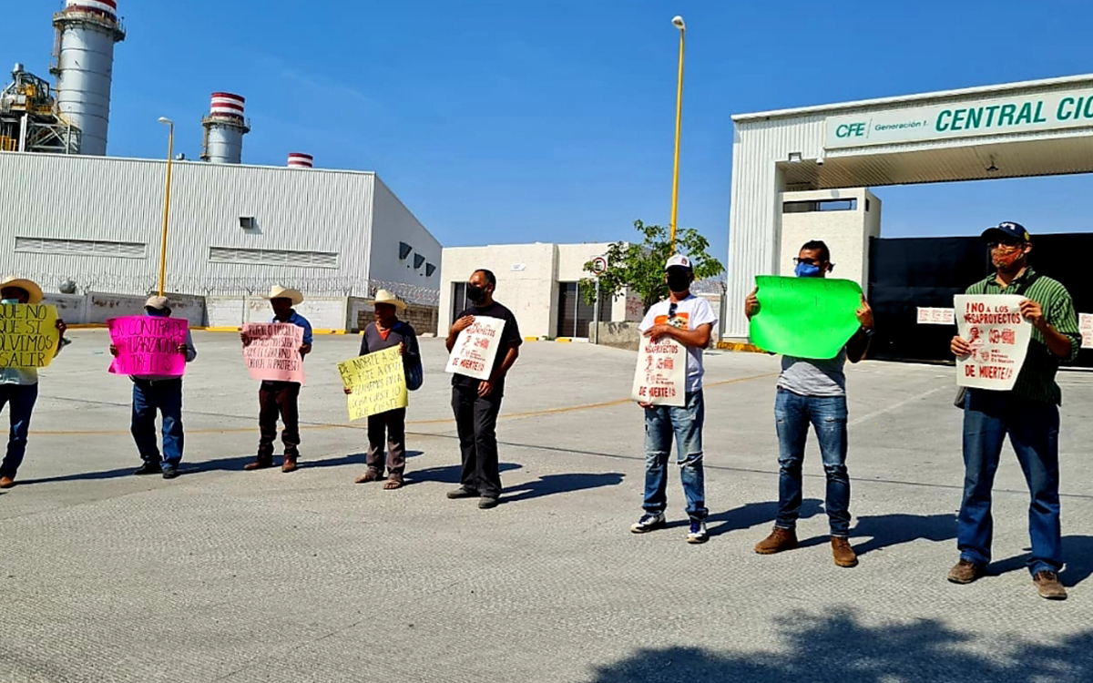 Opositores Al Pim Protestaron En La Termoel Ctrica De Huexca A Meses