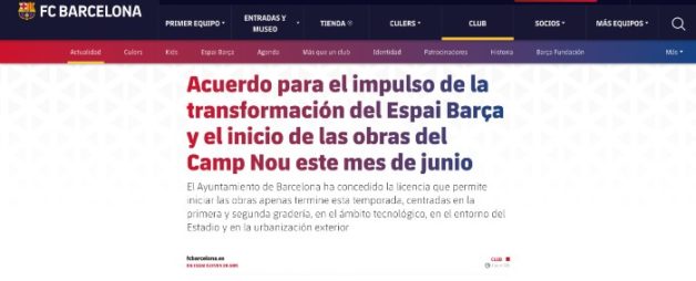 Barcelona se muda del Camp Nou su nueva casa el Estadio Olímpico