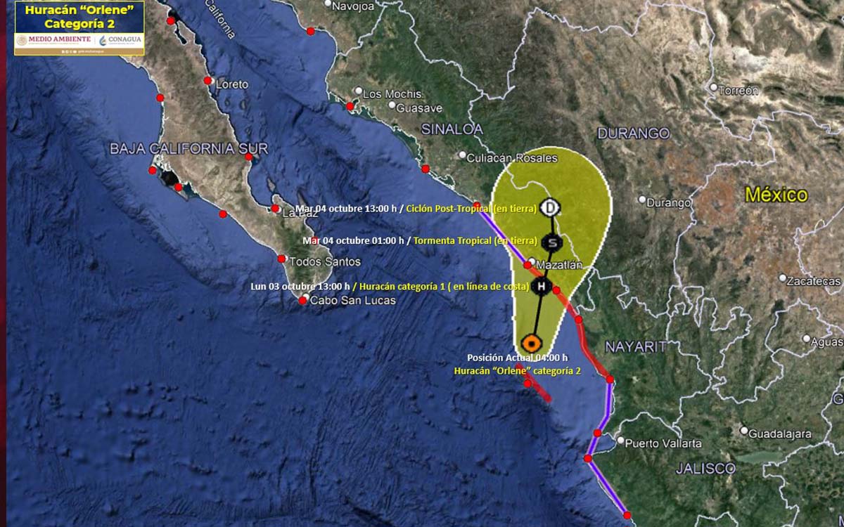 Orlene Toca Tierra Y Se Degrada A Hurac N Categor A Aristegui