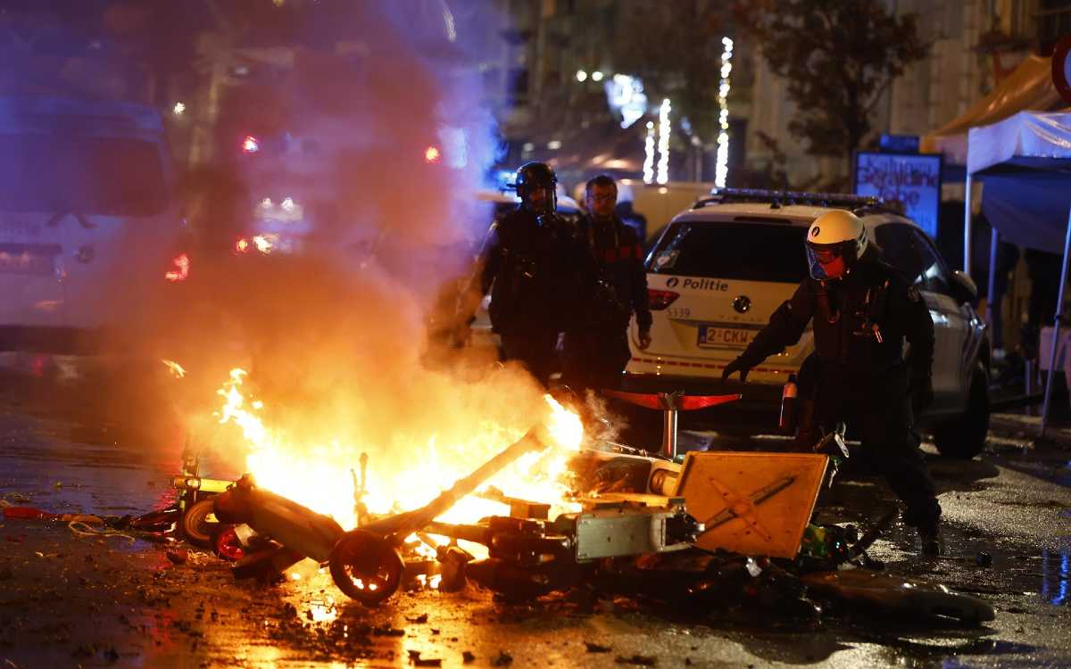 Disturbios en Bruselas tras juego entre Bélgica y Marruecos Aristegui