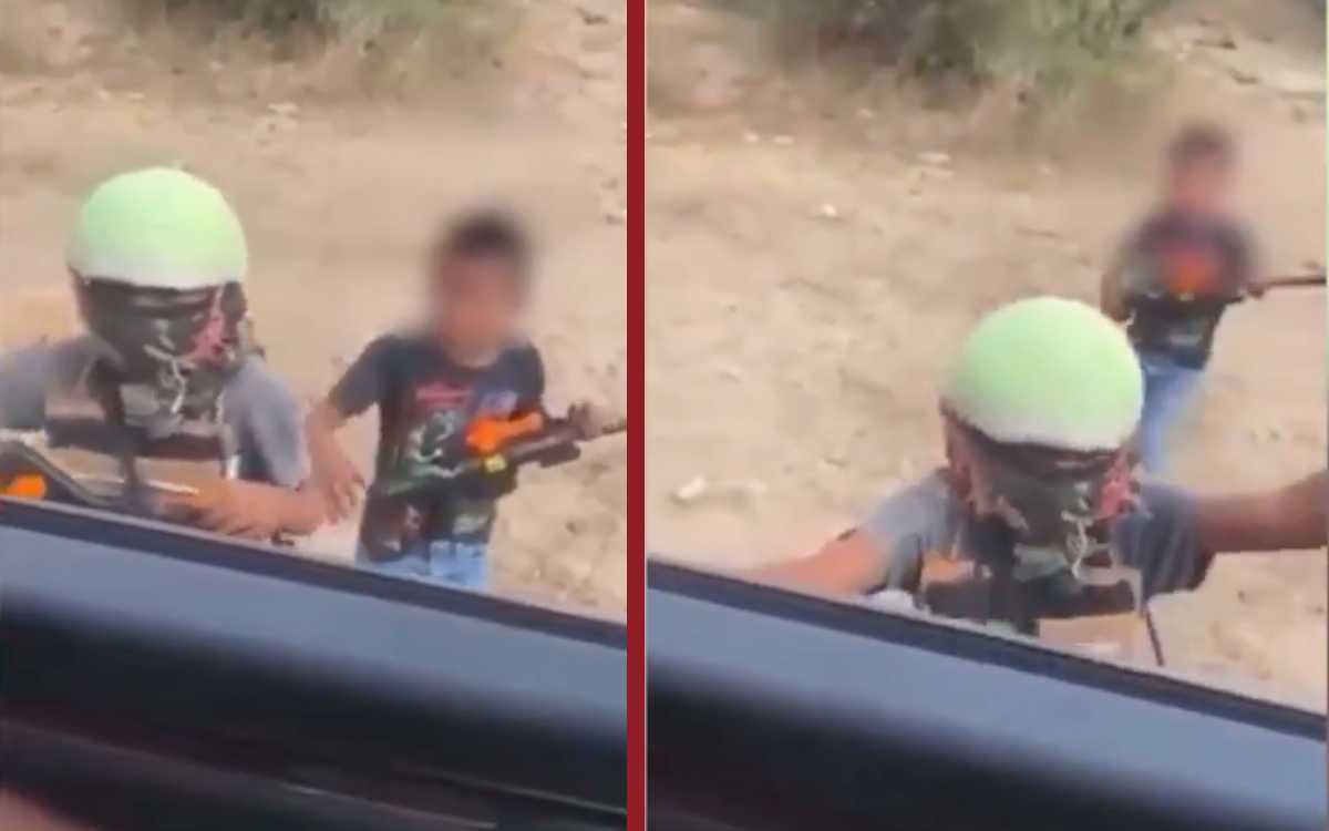 Ni Os Juegan A Ser Sicarios Con Armas De Juguete En Sinaloa