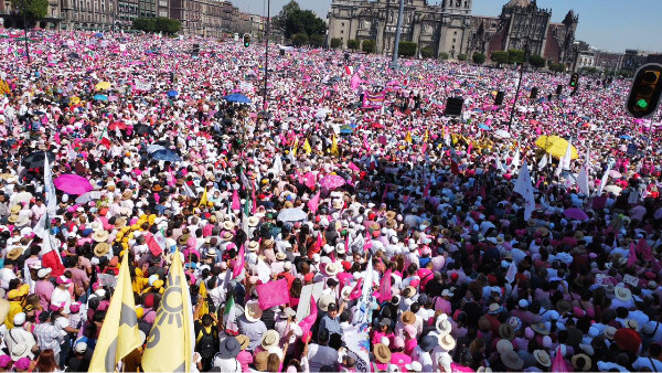 En Vivo Concentración por el INE desde el Zócalo de la CDMX Aristegui