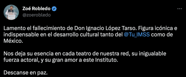 Pol Ticos Y Artistas Lamentan La Muerte De Ignacio L Pez Tarso