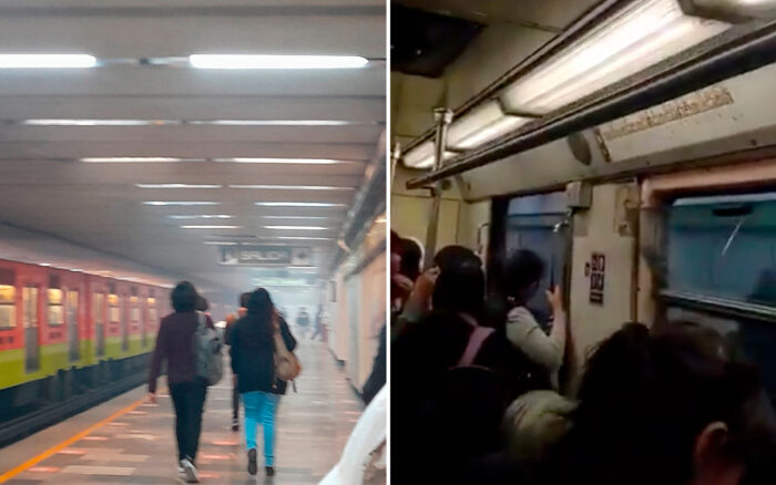 Videos Reportan humo en estación Centro Médico del Metro de la CDMX