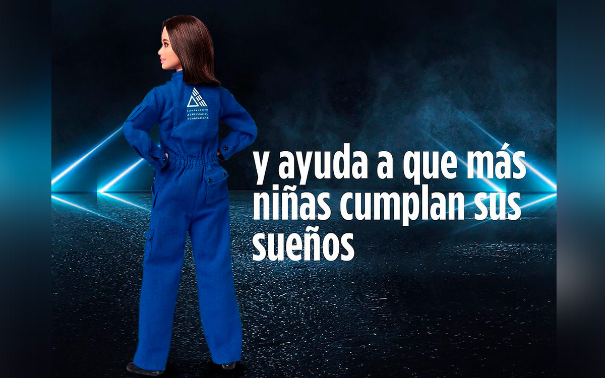 Así se ve la Barbie de la astronauta mexicana Katya Echazarreta