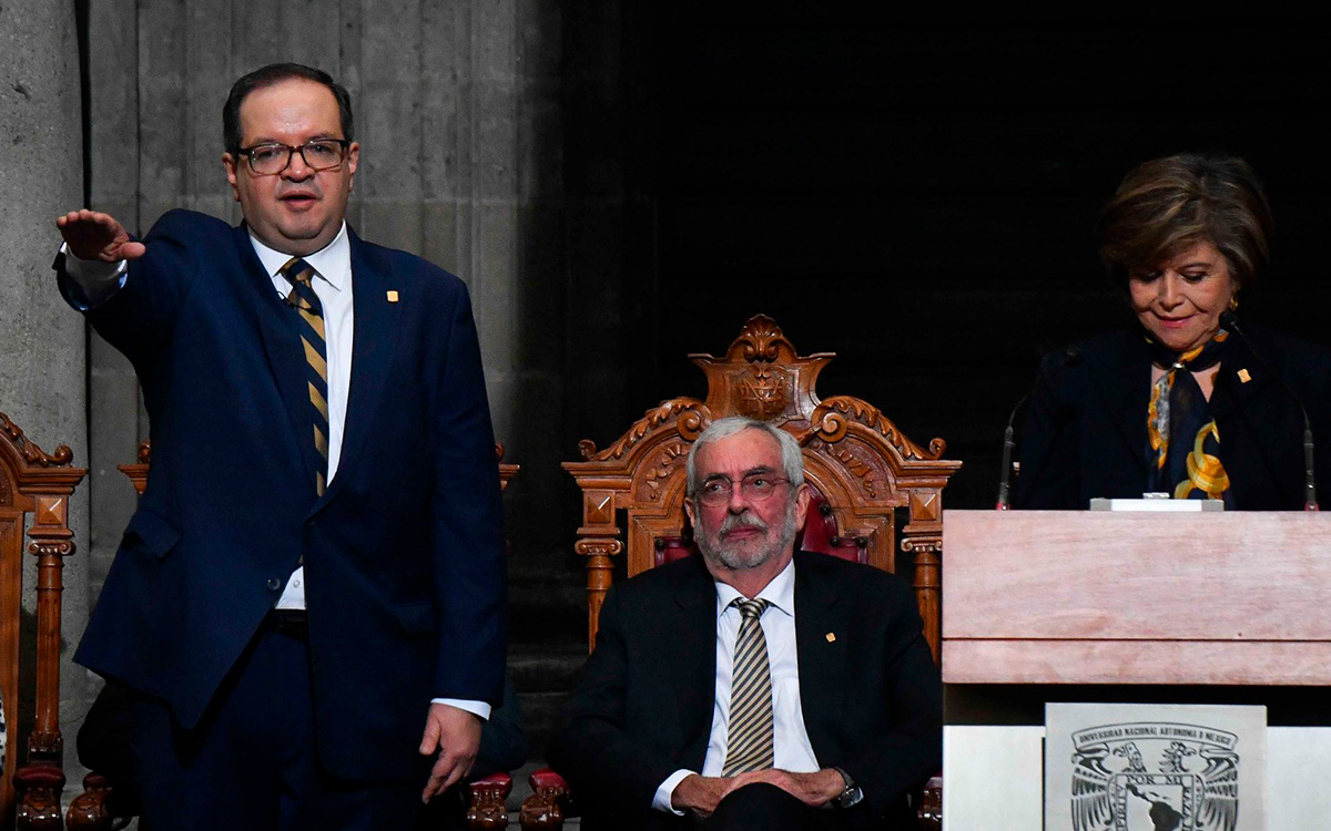 Leonardo Lomelí toma protesta como el nuevo rector de la UNAM Video