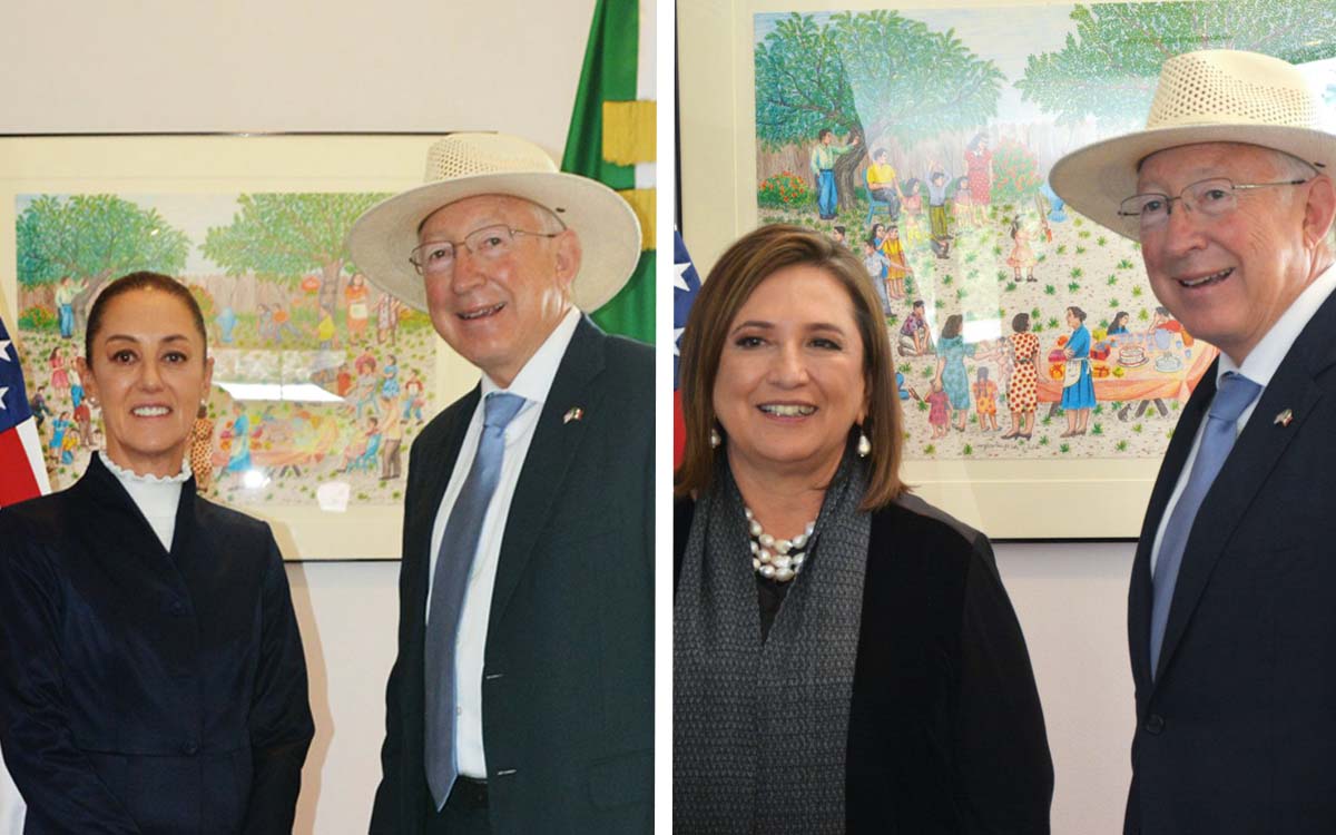 Rumbo A Embajador De Eu Ken Salazar Se Re Ne Con Sheinbaum Y