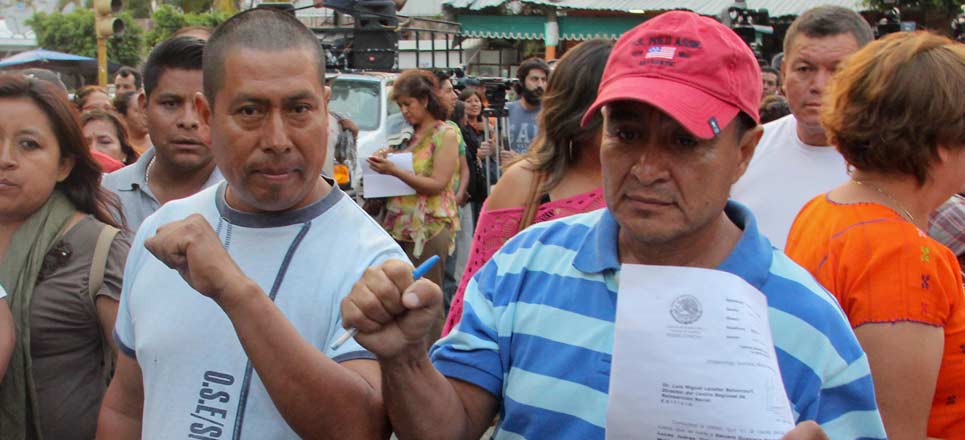 Cuatro maestros de la CETEG acusados de terrorismo, fueron liberados Cuatro maestros de la CETEG acusados de terrorismo, fueron liberados