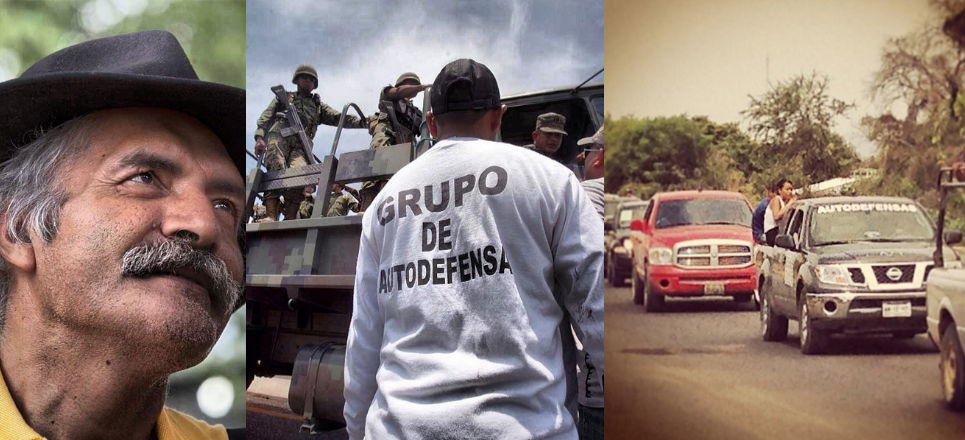 Caravana encabezada por Mireles contra desarme de autodefensas