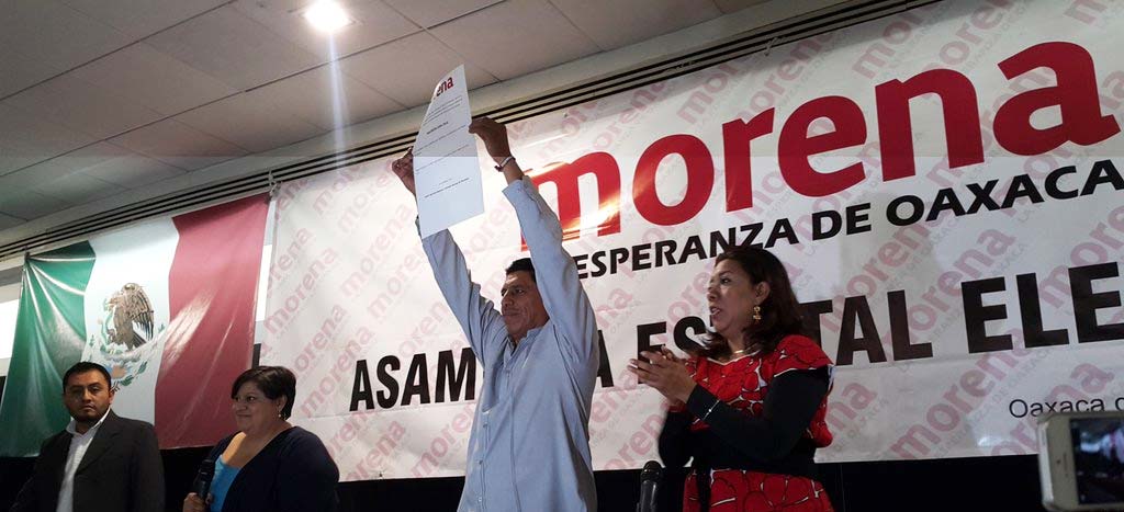 Salomón Jara toma protesta como candidato de Morena al gobierno de Oaxaca |  Aristegui Noticias