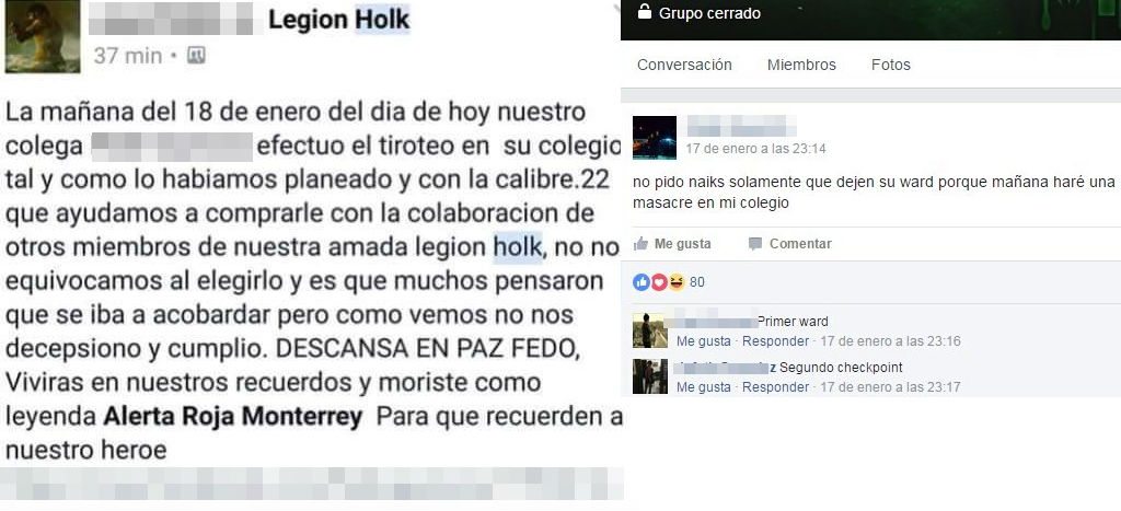Policía Cibernética investiga a Legión Holk, por vínculo con alumno que disparó en colegio de Monterrey