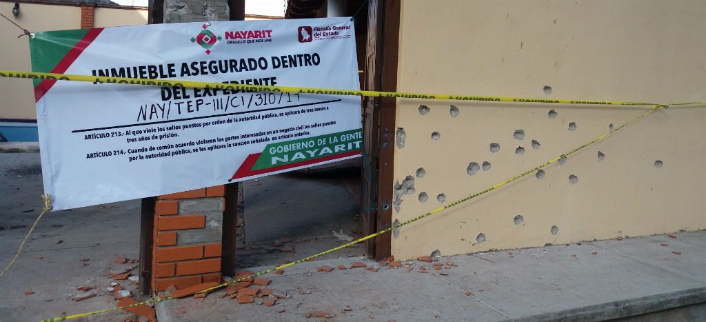 Así quedó la casa del "H2" en Tepic (Fotos y video) Así quedó la casa del "H2" en Tepic (Fotos y video)