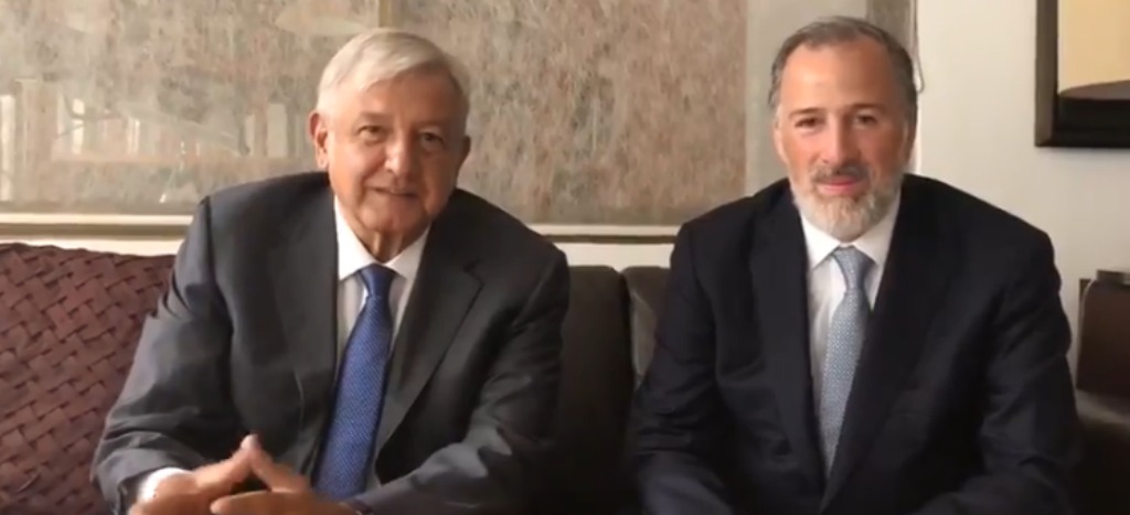 Se reúnen AMLO y Meade; "hay que unirnos todos, reconciliarnos todos", señala el virtual presidente electo Se reúnen AMLO y Meade; "hay que unirnos todos, reconciliarnos todos", señala el virtual presidente electo
