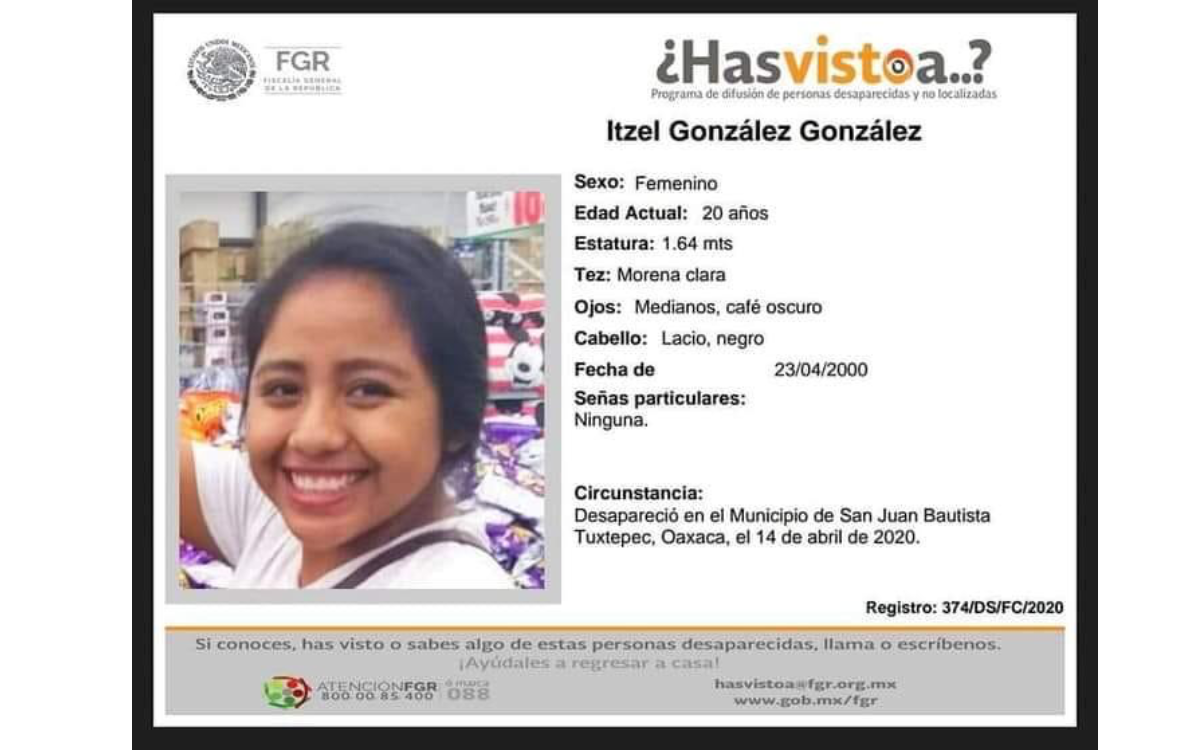 Se cumple un año de la desaparición de la estudiante Itzel González en  Oaxaca | Aristegui Noticias