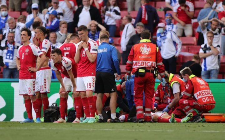 Euro 2020: Así reaccionaron compañeros de Christian Eriksen | Video Euro 2020: Así reaccionaron compañeros de Christian Eriksen | Video