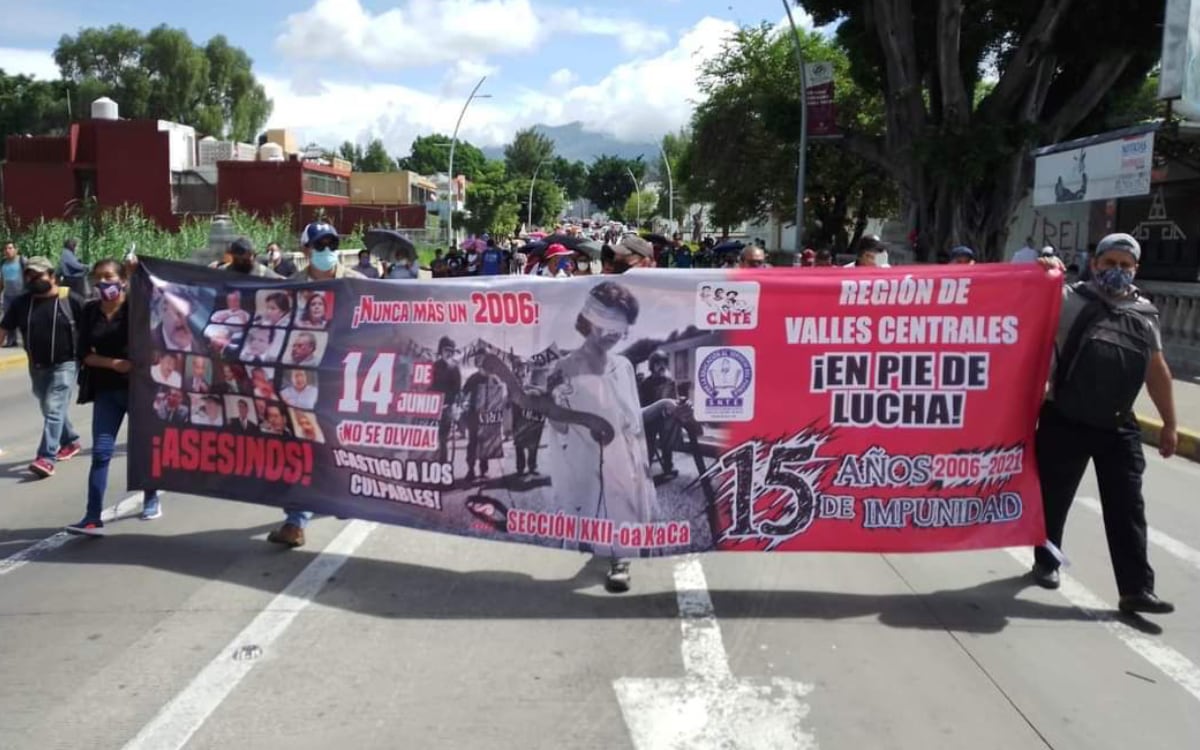 Castigo a responsables de la represión de 2006 en Oaxaca, exige la CNTE