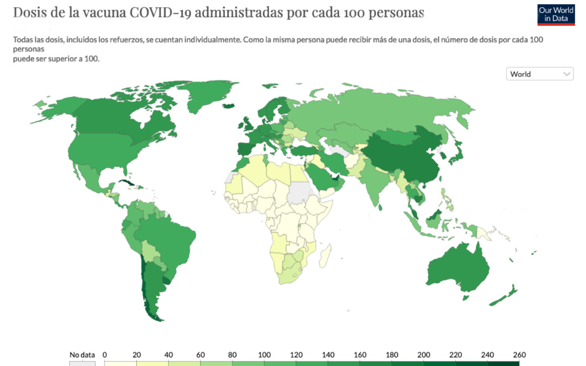 This map shows the inequity in vaccination: Africa, the forgotten continent