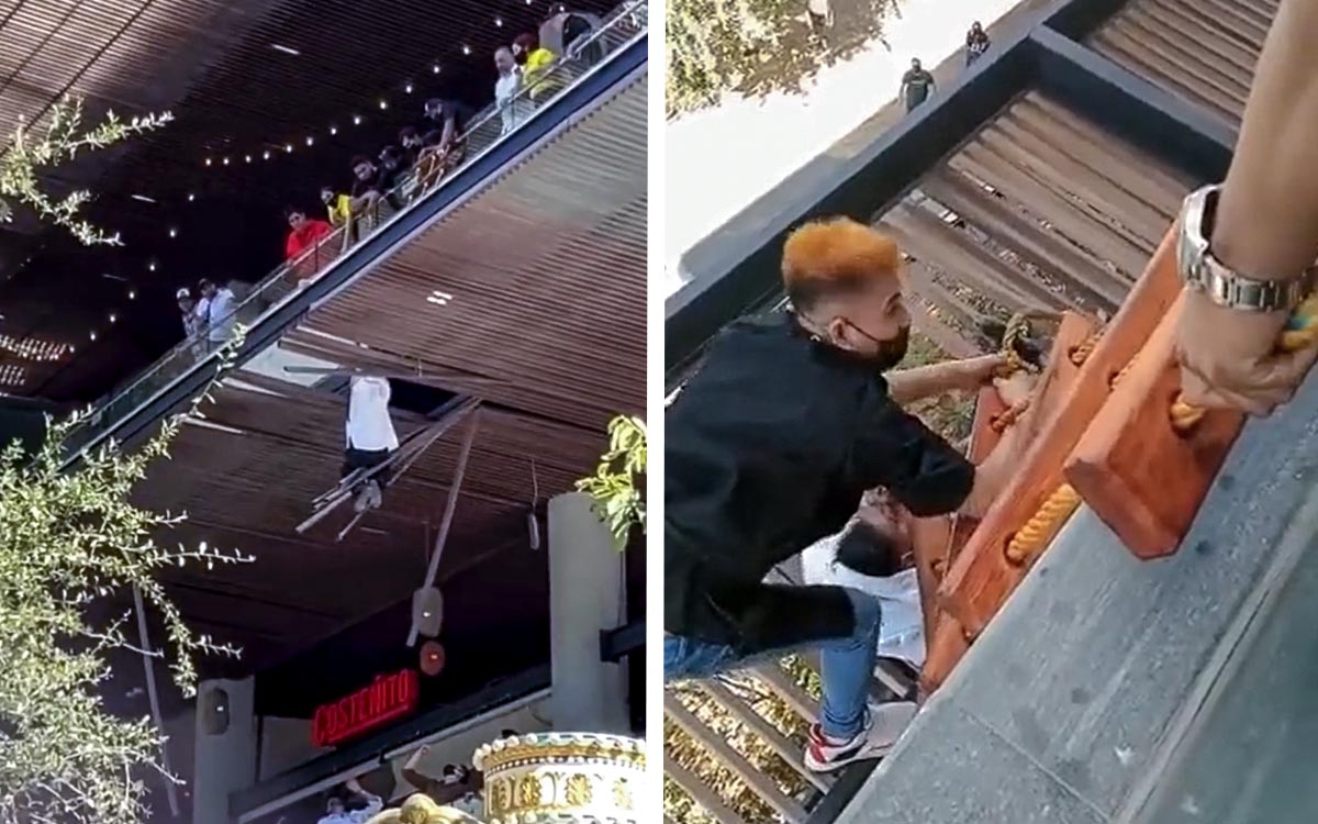 Hombre salta del tercer piso en una plaza comercial de Nuevo León ...