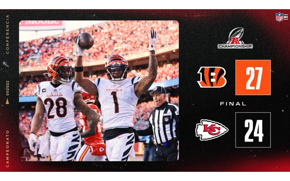 Los Cincinnati Bengals jugarán de negro el Super Bowl LVI