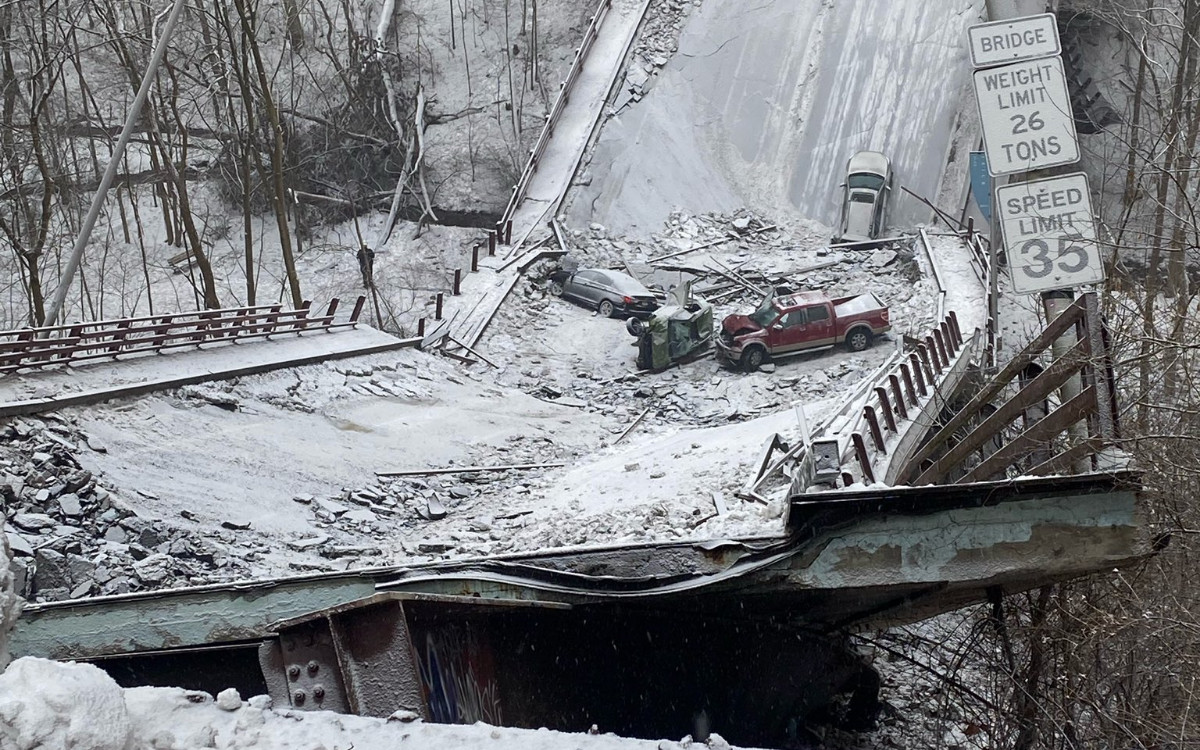 Мост рухнул в американском штате мэриленд