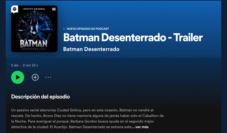 El podcast 'Batman Desenterrado' será lanzado en mayo | Aristegui Noticias