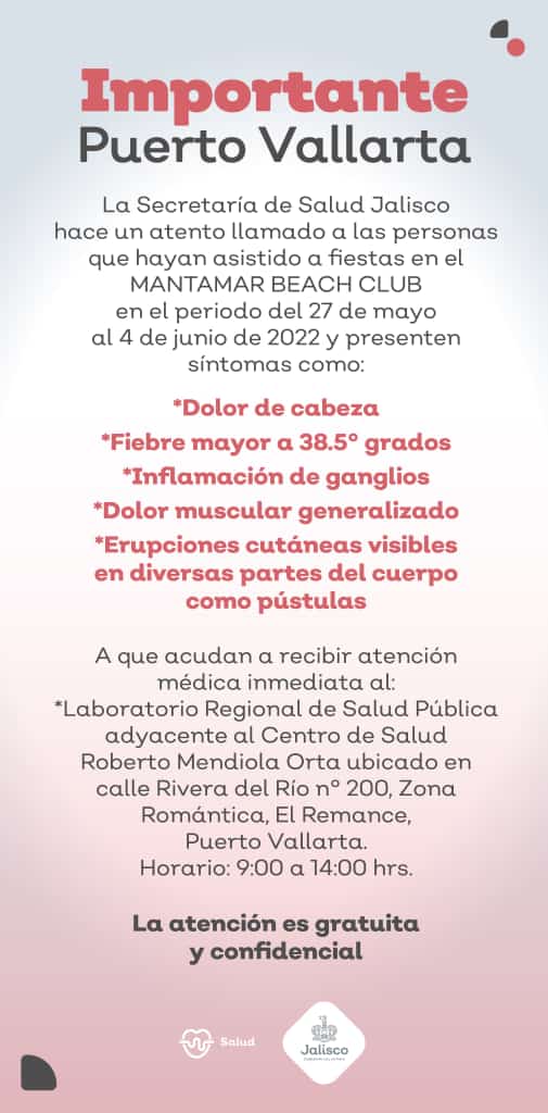 Detectan caso de viruela del mono en Puerto Vallarta en un turista... y huye a Estados Unidos | Aristegui Noticias