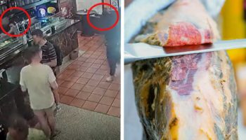Mesero español se salva de varios disparos gracias a una pata de jamón serrano | Video