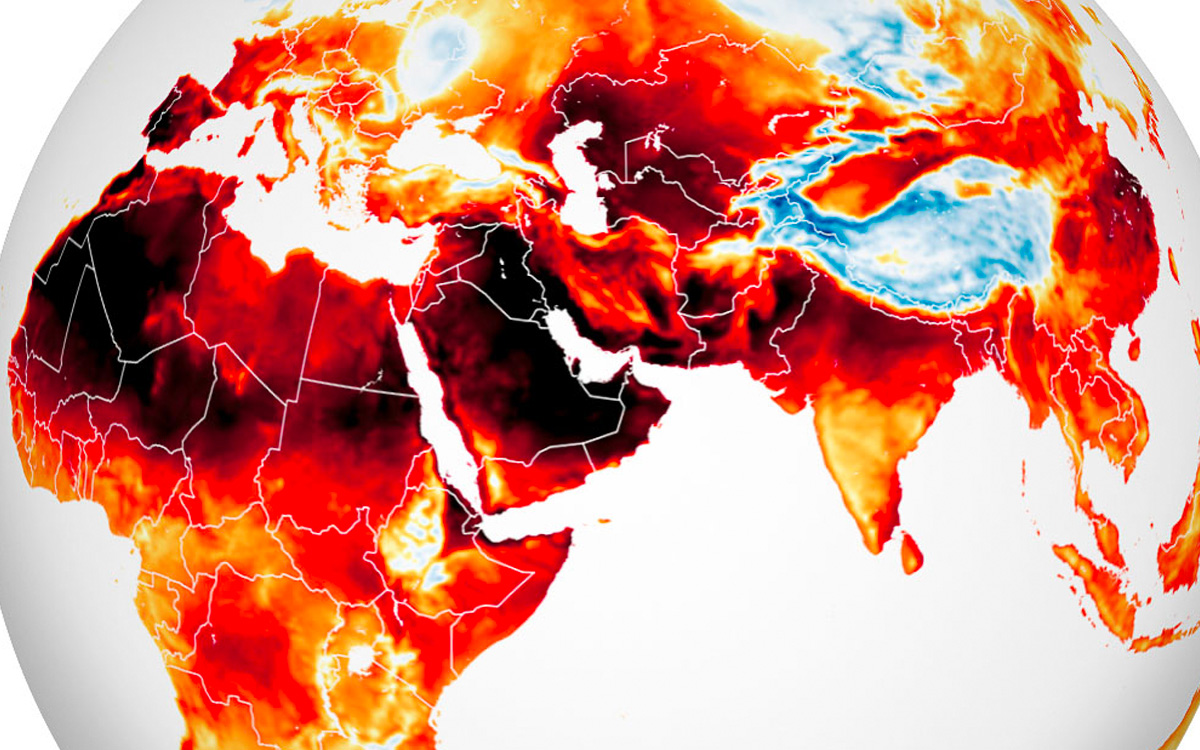 NASA: Así se ven las olas de calor que azotan el planeta