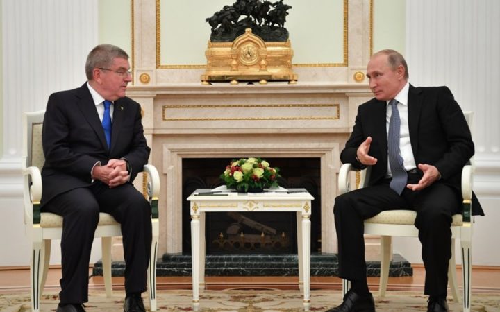 Aclara COI que Bach nunca recibió una distinción de Putin en Sochi 2014 Aclara COI que Bach nunca recibió una distinción de Putin en Sochi 2014