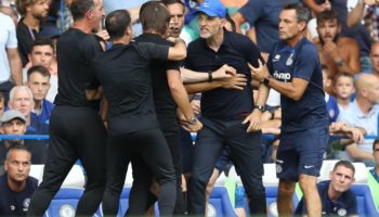 Así de calientes terminaron Conte y Tuchel el Derby de Londres | Video
