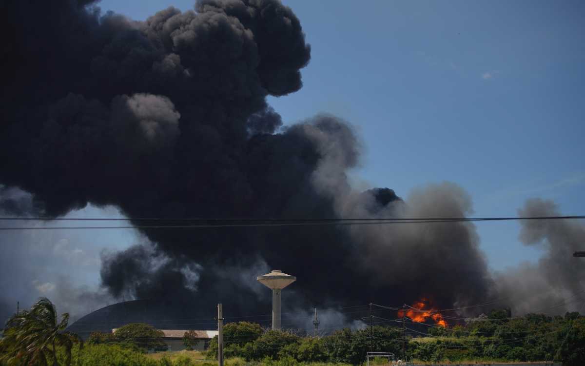 Ledakan dahsyat: tangki bahan bakar ketiga sudah terbakar di Matanzas, Kuba |  video