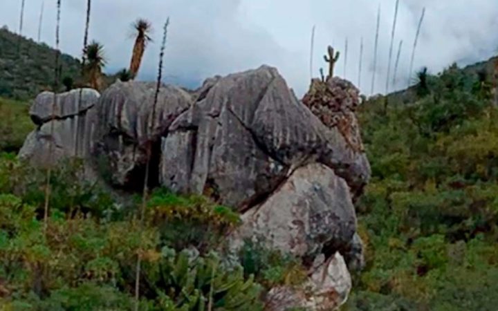 ‘Piedra campana’ empodera mito sobre gigantes en la región otomí
