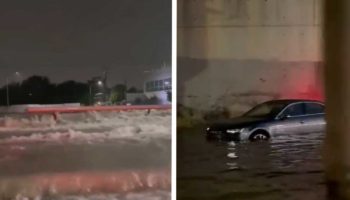 Fuertes lluvias provocan inundaciones en Nuevo León; suspenden clases en turno matutino