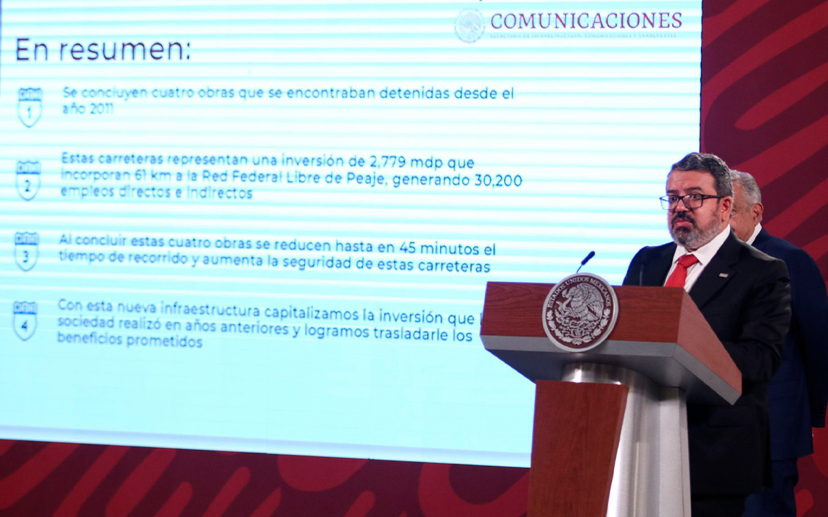 Concluyen hoy "4 proyectos relevantes" en carreteras, afirma SICT | Entérate Concluyen hoy "4 proyectos relevantes" en carreteras, afirma SICT | Entérate