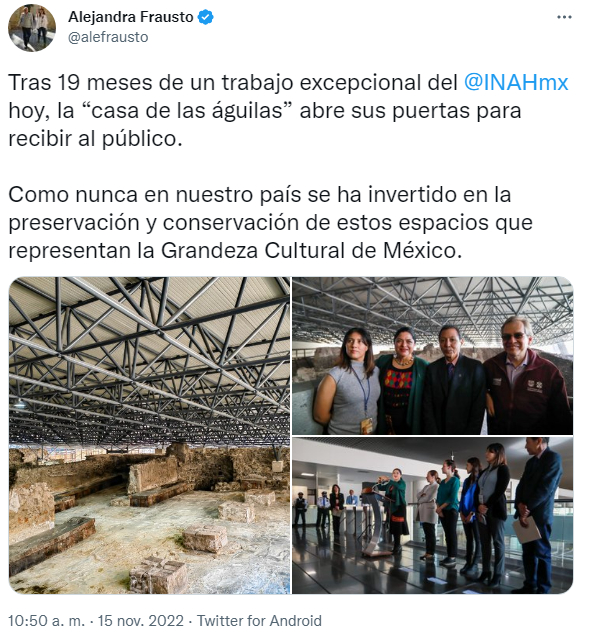 Templo Mayor reabre La Casa de las Águilas con techo rehabilitado | Fotos |  Aristegui Noticias