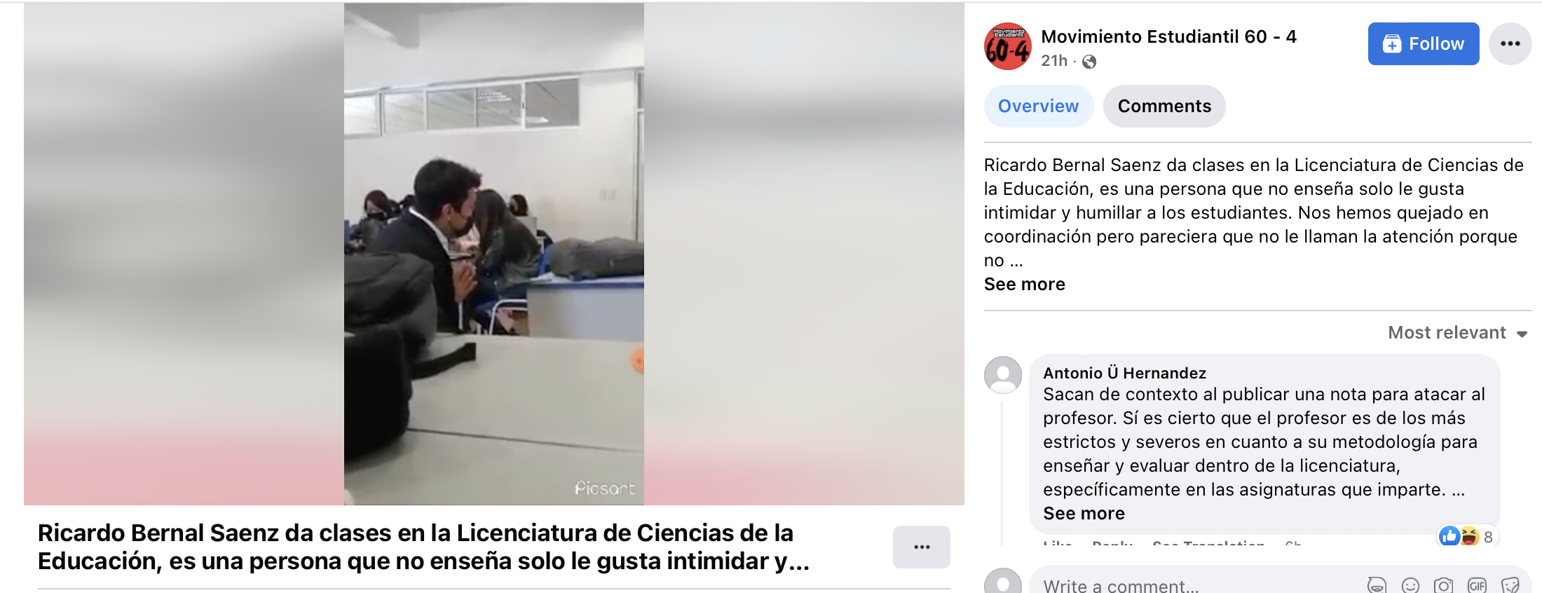 Exhiben a profesor de la UAEH que pone a rezar de rodillas a estudiante |  Video | Aristegui Noticias