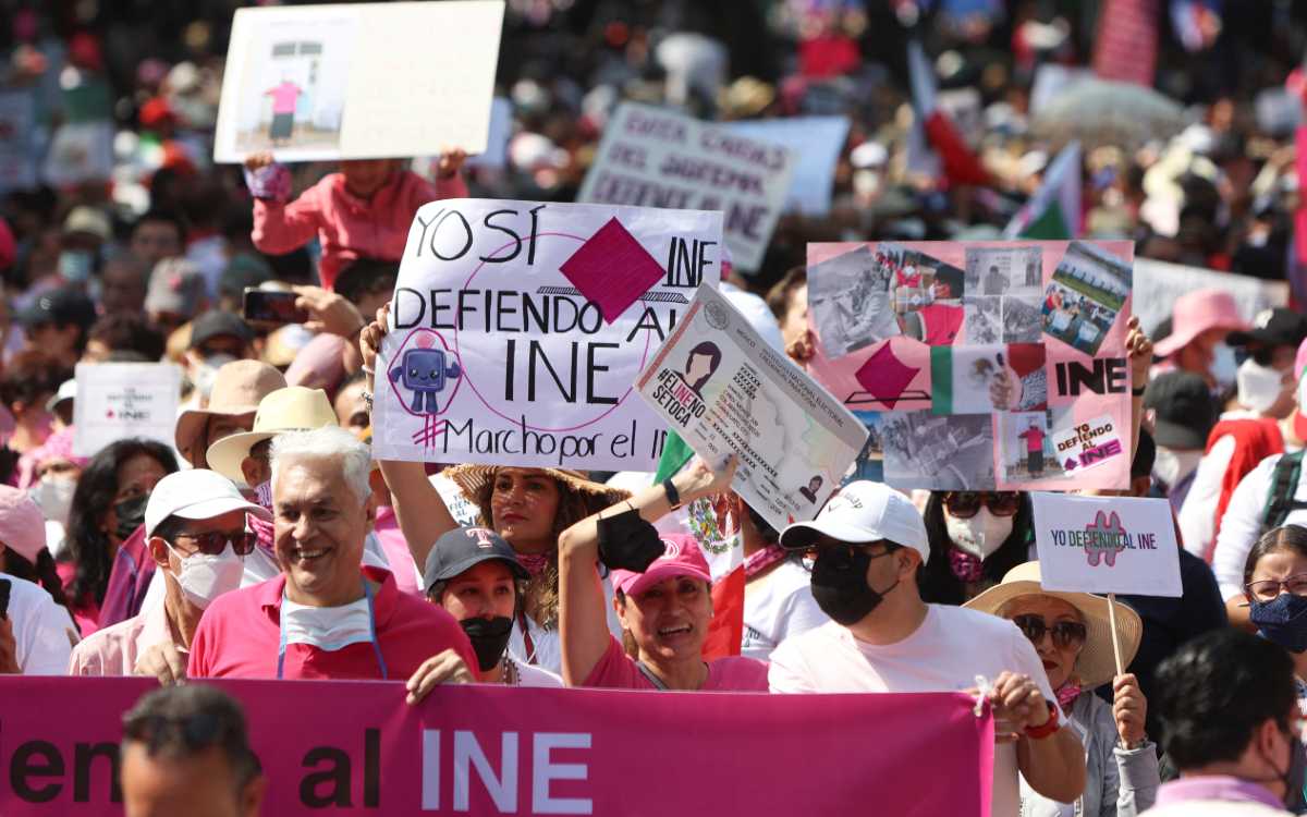 Marcha por el INE provoca fuertes reacciones a favor y en contra