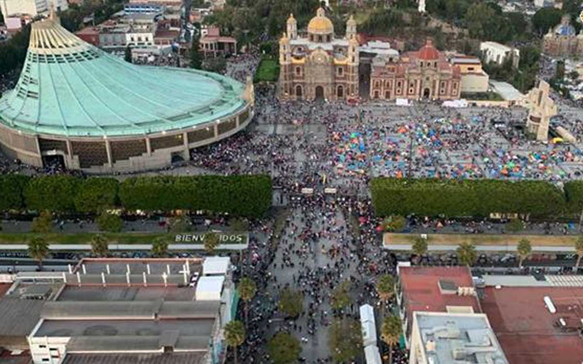 Más de tres millones de personas han visitado la Basílica de Guadalupe: Batres Más de tres millones de personas han visitado la Basílica de Guadalupe: Batres