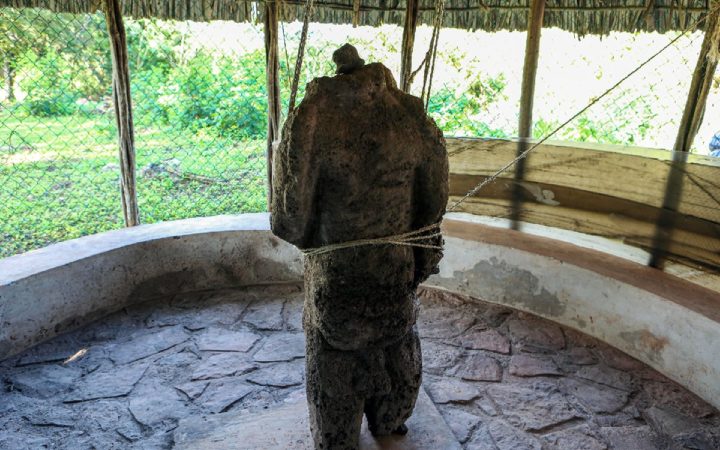 Yucatán: Descubren escultura del dios maya de la fertilidad