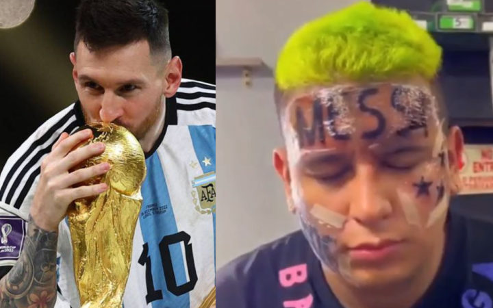 Fiebre por Messi. Fans se tatúan su nombre, su cara, su icónica frase... | Fotos y videos