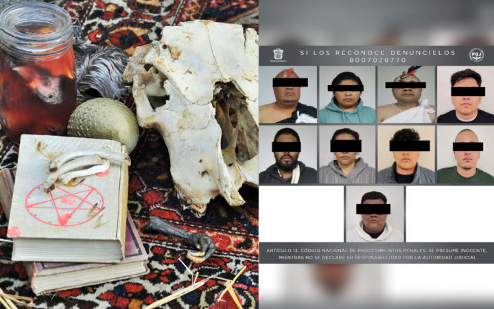 Detienen a 9 integrantes de secta que usaban animales para rituales en Satélite