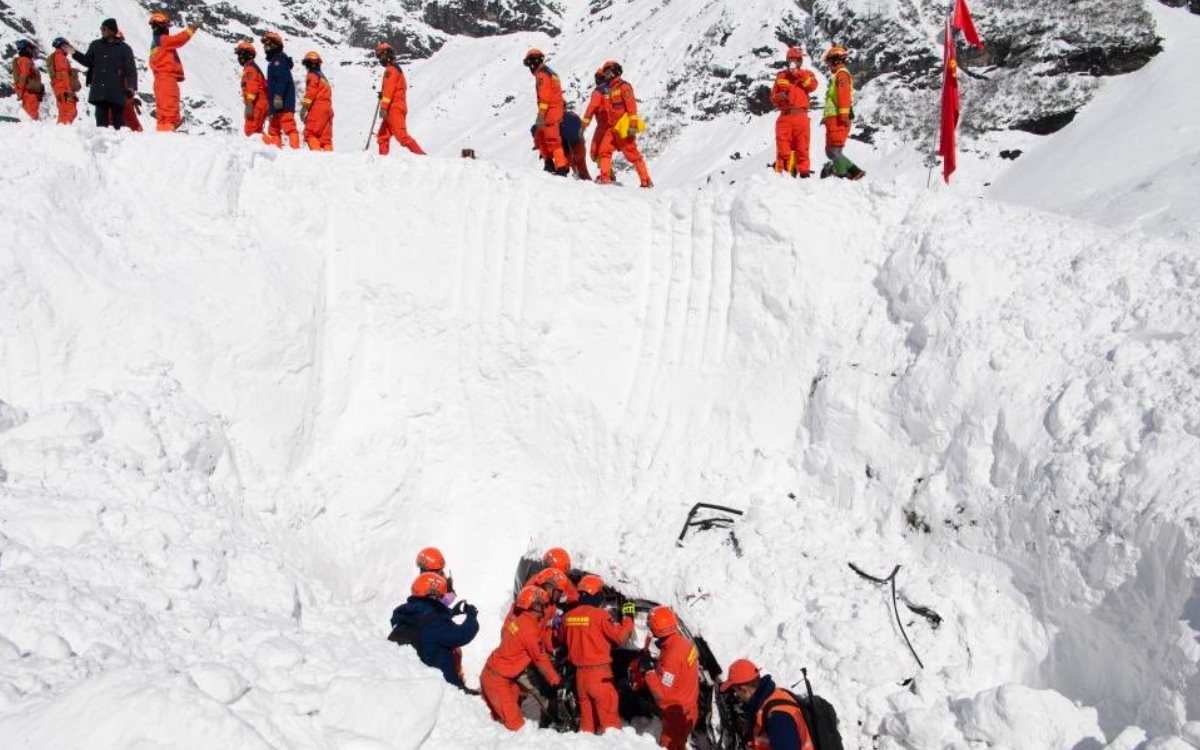 Al menos 28 muertos deja avalancha en el Tíbet Al menos 28 muertos deja avalancha en el Tíbet
