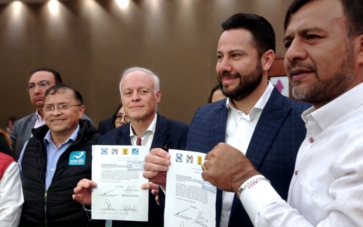 Pan Pri Prd Y Nueva Alianza Oficializan Coalición Para Gubernatura Del Edomex Aristegui Noticias 2939
