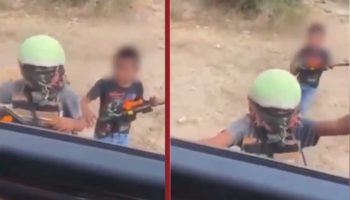 Niños 'juegan' a ser sicarios con armas de juguete en Sinaloa
