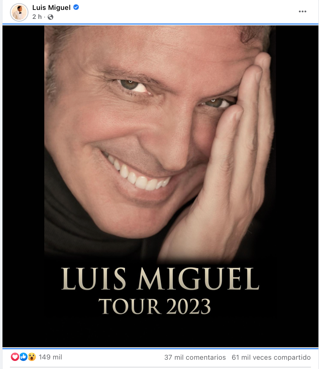 Luis Miguel anuncia Tour 2023 Aristegui Noticias