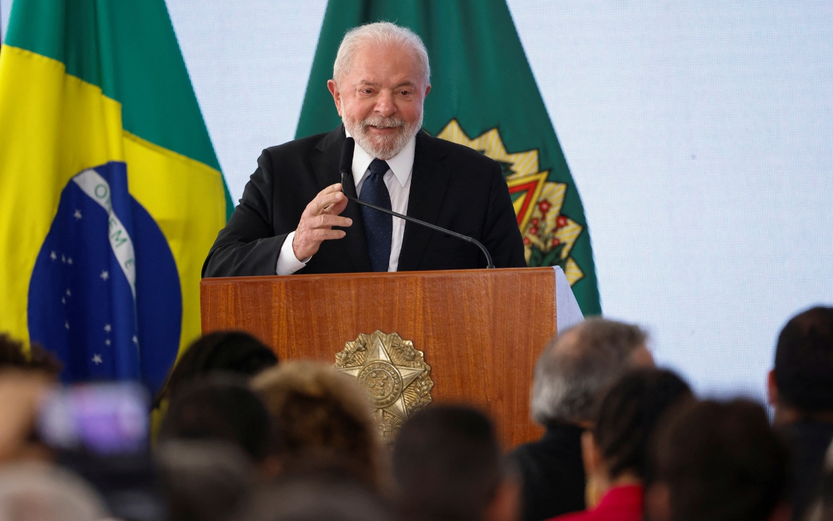 Luiz Inacio Lula da Silva en la ceremonia del lanzamiento de Pronasci II