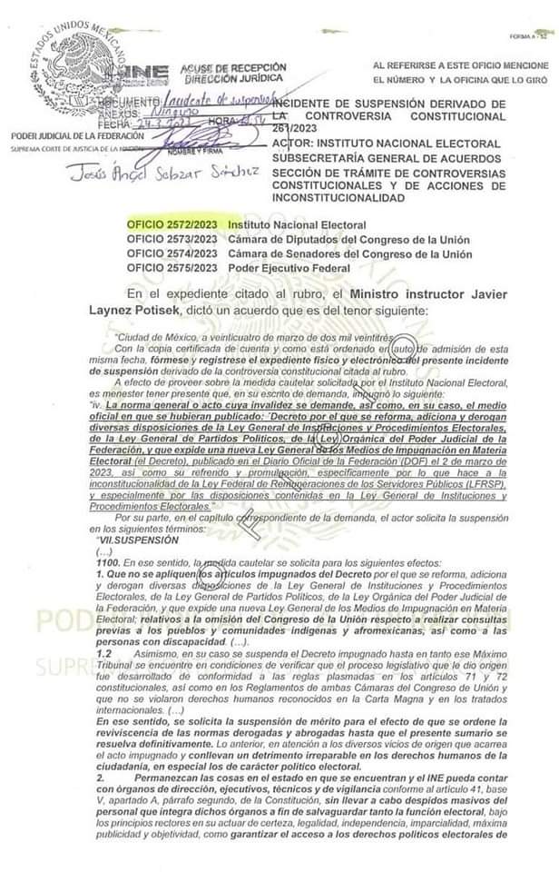 Ministro De La Corte Concede Suspensión Contra El ‘Plan B’ | Aristegui ...