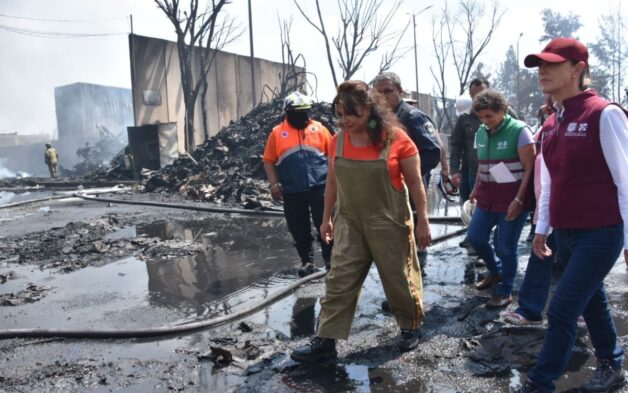 Descarta Sheinbaum Extorsión Tras Incendio En Central De Abasto