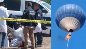 Detienen a presunto piloto de globo incendiado en Teotihuacán