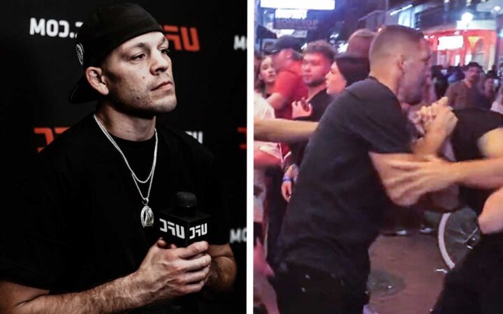 Luchador de MMA Nate Diaz deja inconsciente a hombre en pelea callejera | Video